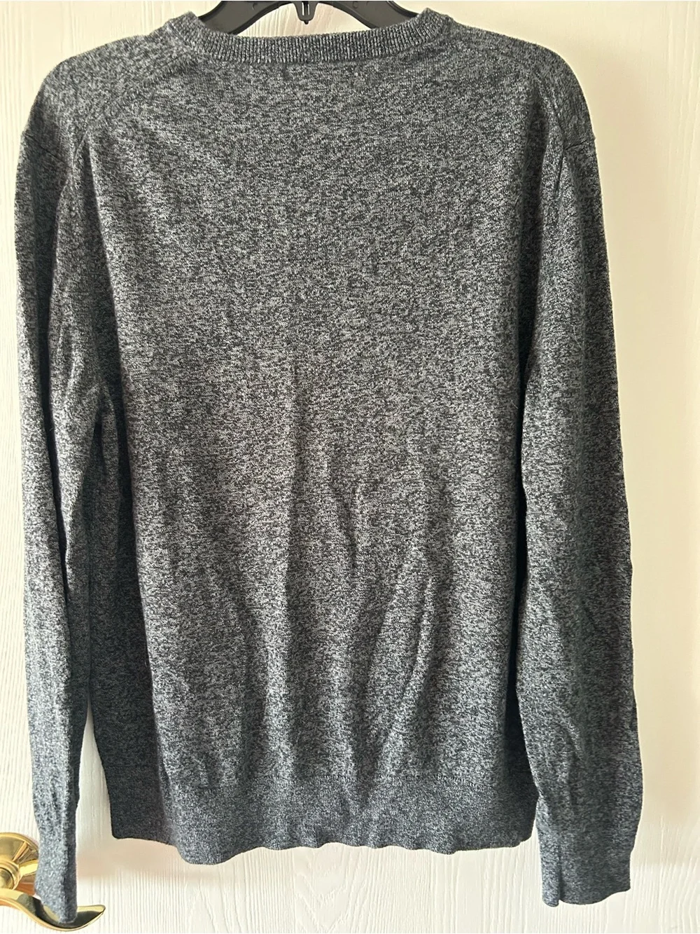 Banana Republic Men's Heathered Gray Crewneck Sweater